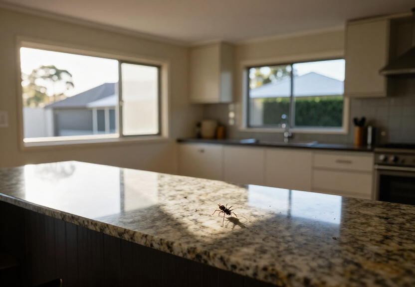 Clean, spider-free storage area in Narrabeen after treatment